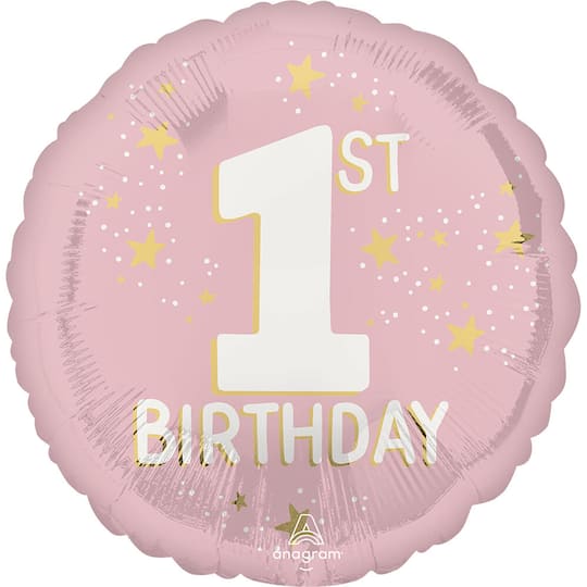 17" Little Miss One-derful 1st Birthday Foil Balloon By Anagram in Pink | Michaels